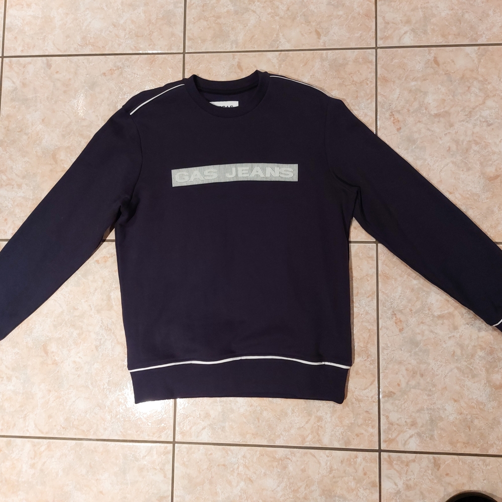 Gas Jeans Navy Sweater